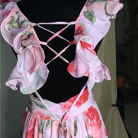 Floral Ruffle Maxi Dress - Picture 8 of 11